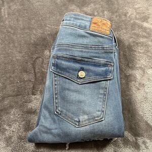 American Eagle Jeans Women’s‎ 2/26w Blue Hi-Rise Jegging Distressed Denim Pants